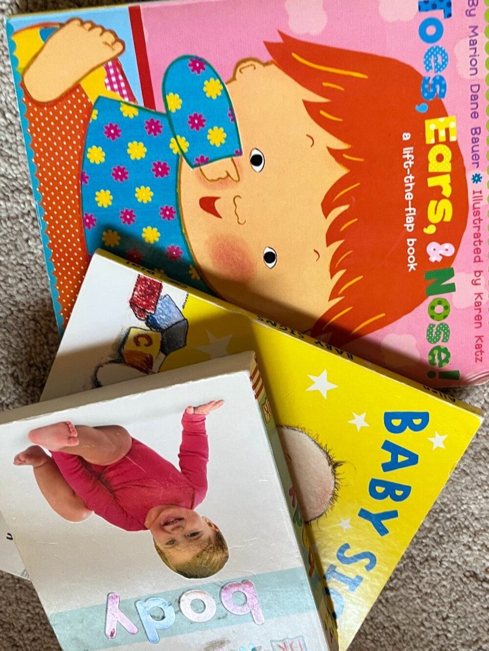 Baby Board Books Bundle, Lift the Flap, Sign Language, my first body
